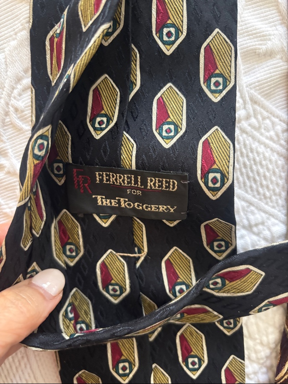 Ferrell Reed LOT Men's Classic Patterned Necktie - Multi Color - Picture 6 of 7